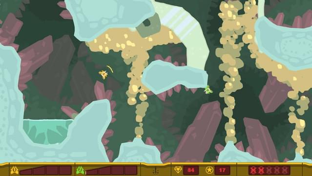 PixelJunk Shooter Gameplay Screenshot