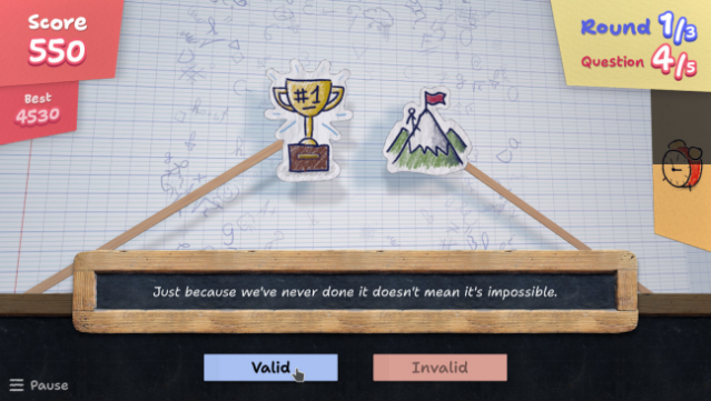 Fallacy Quiz PC Screenshot