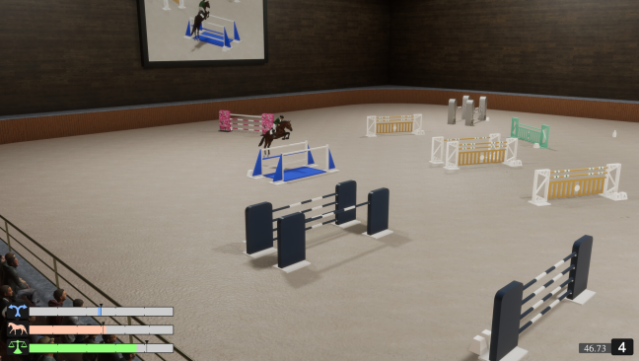 Pro Show Jumping Gameplay Screenshot